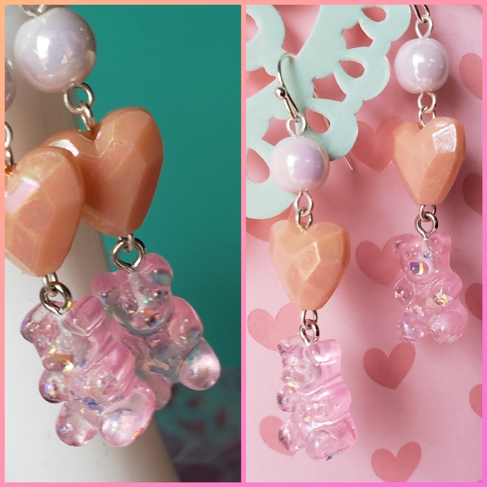 Sherbet Colored Handcrafted Candy Earrings